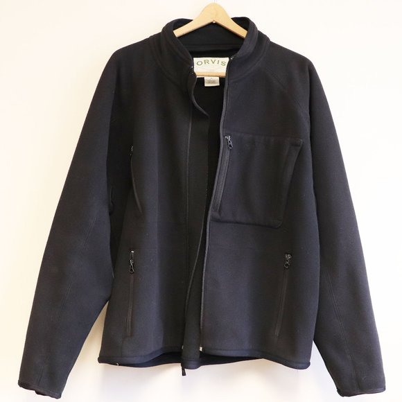 Orvis Other - Orvis Men's Black Fleece Thick Winter Jacket XL
